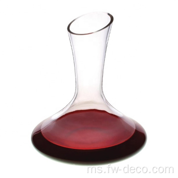 Decanter kaca jelas yang diperibadikan untuk wain atau wiski